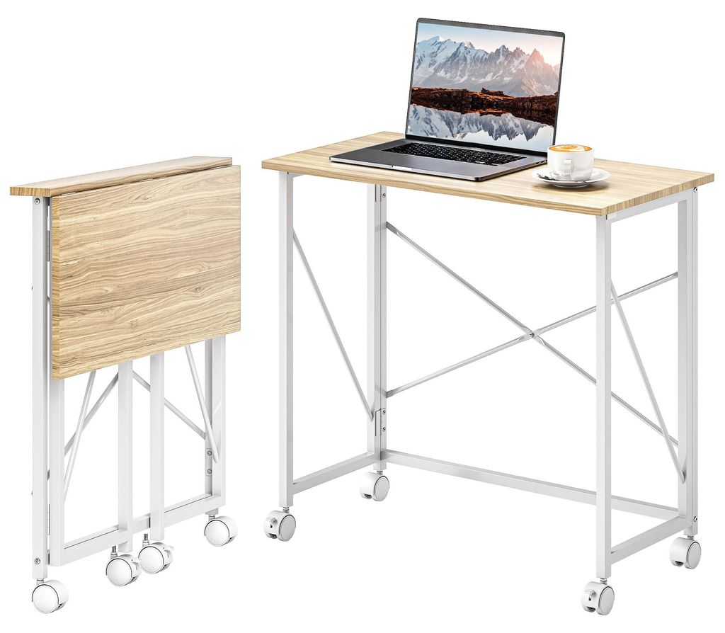 HOMCOM Schreibtisch Klappbar Kleiner 80 cm Produktbild 