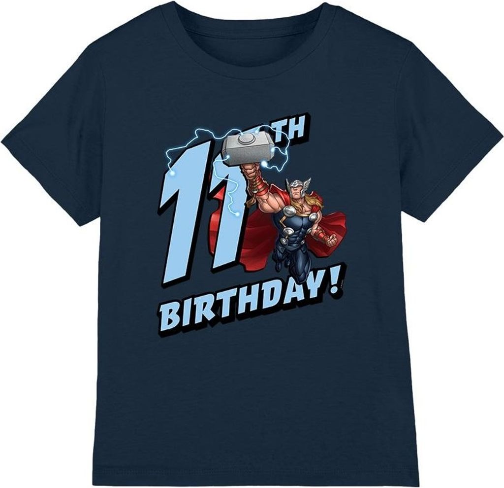 Thor - T-Shirt für Kinder - 11. Geburtstag TV3489 (116) (Marineblau)