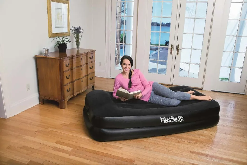 Matelas Gonflable d'Appoint pour Invités avec Pompe Électrique Rapide - 38