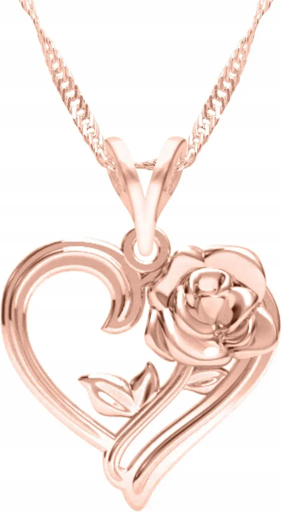 Collana Vintage Rosa In Argento 925 Placcato Oro – Ciondolo Romantico Regolabile, Gioiello Boho Chic Per Donna, Idea Regalo Con Confezione - 3