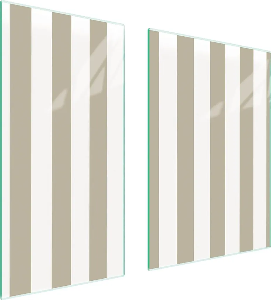 Copri Piano Cottura 75x52 in Vetro Temperato 2 Pezzi | Tagliere Universale