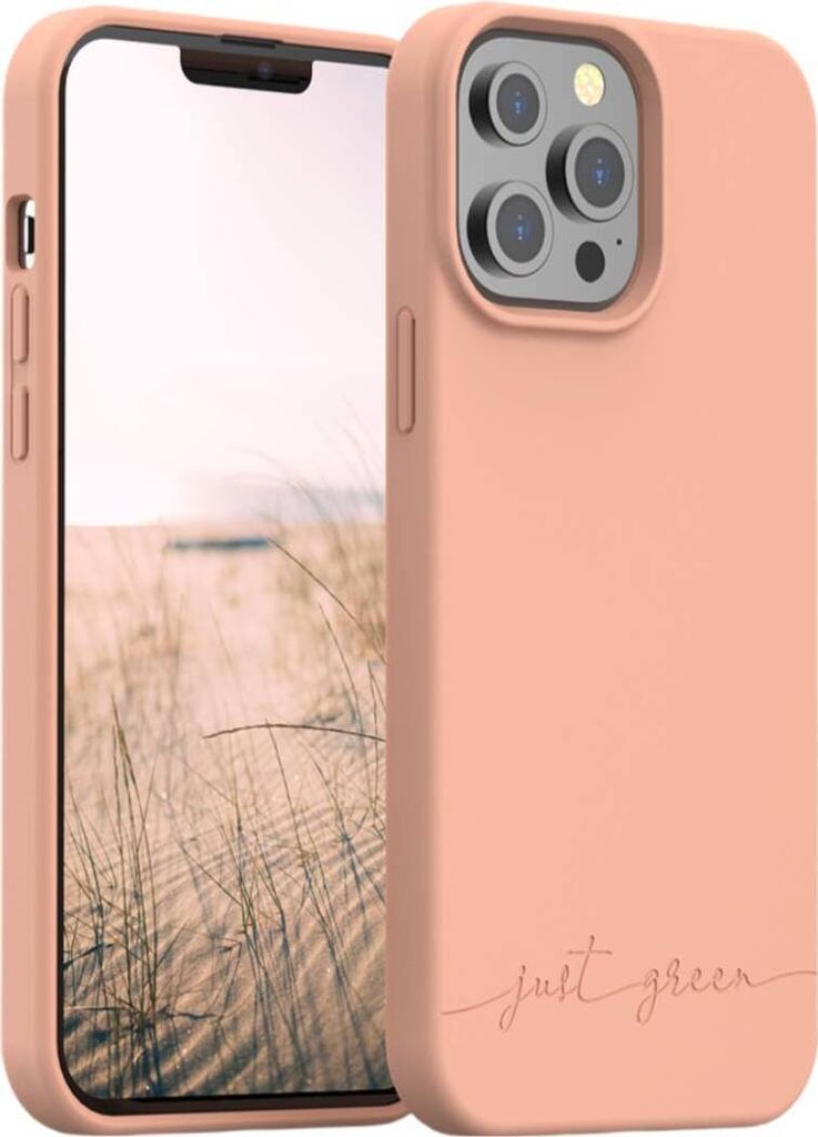 JUST GREEN, Schutzhülle für iPhone 13 Pro Natura Recycelbar, Beige