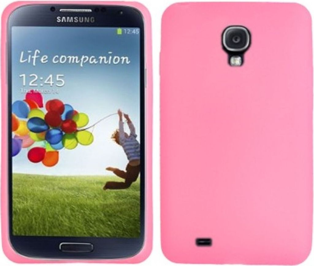 Schutzhülle Silikon Case für Handy Samsung Galaxy S4 GT-I9500 / GT-I9505 / LTE+ GT-I9506 / Value Edition GT-I9515 rosa