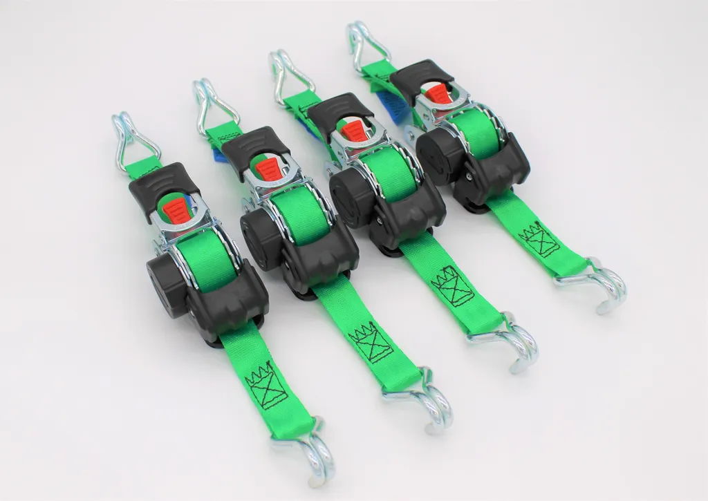 Sangle à enrouleur automatique 1,8 m avec crochet pointu pour remorque