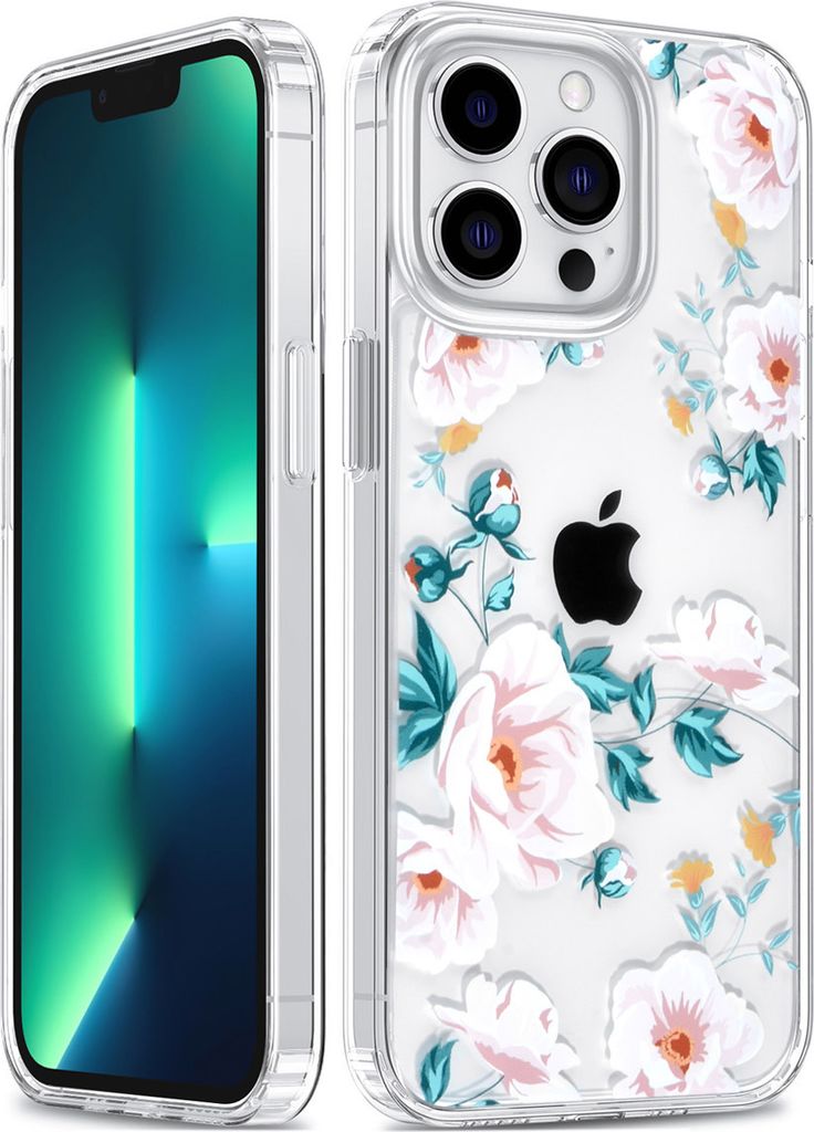 UNIQ Accessory iPhone 13 Pro Case - Transparent - Floral Print 2