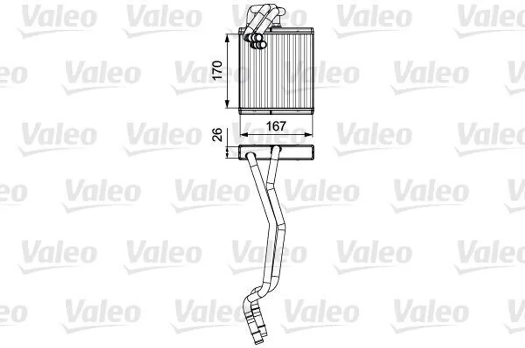 Valeo 811509 Échangeur de Chaleur Chauffage pour Ford Fiesta VI 1573059