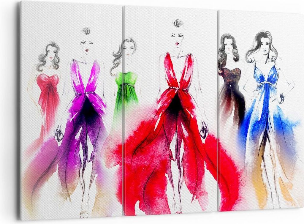 Bild auf Leinwand - Leinwandbild - Fotomodell Frau - 165x110cm - Wand Bild - Wanddeko - Wandbilder - Leinwanddruck - Bilder - Kunstdruck - Wanddeko...