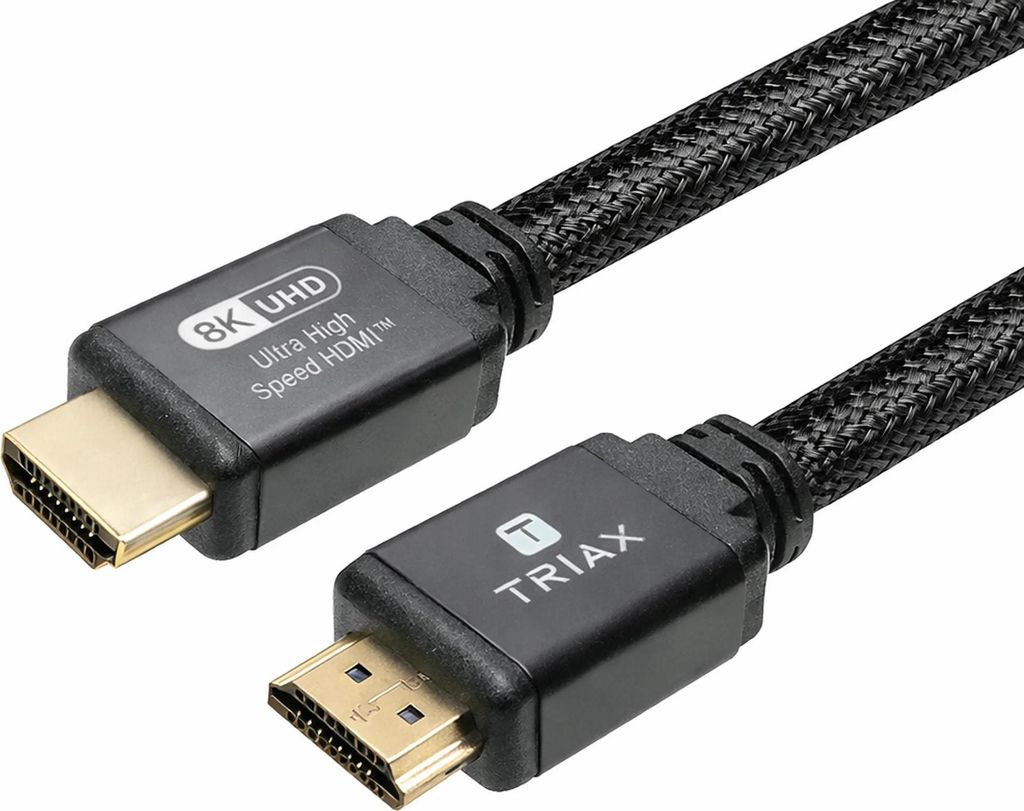 TRIAX Ultra High Speed HDMI-Kabel, 8K UHD, HDR, eARC, Bund mit 3m, 1 Stk.
