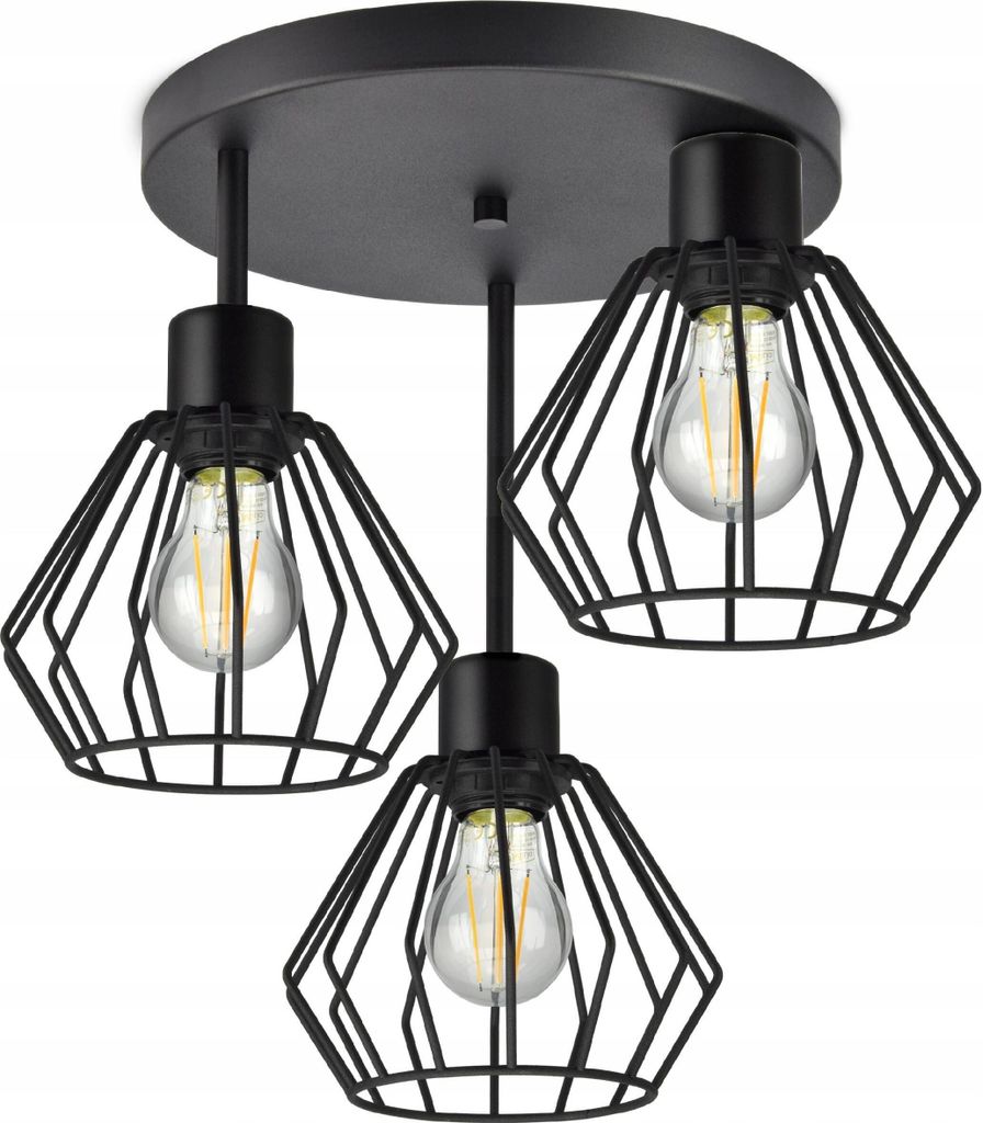Luxolar - Led Deckenleuchte 3 flammig aus Metal Draht im Produktbild 