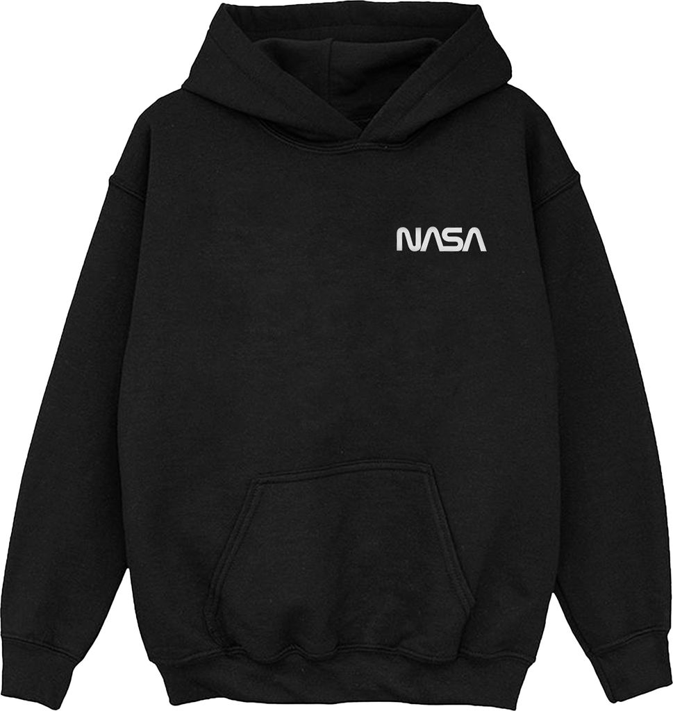 NASA - Kapuzenpullover für Jungen BI13573 (128) (Schwarz)