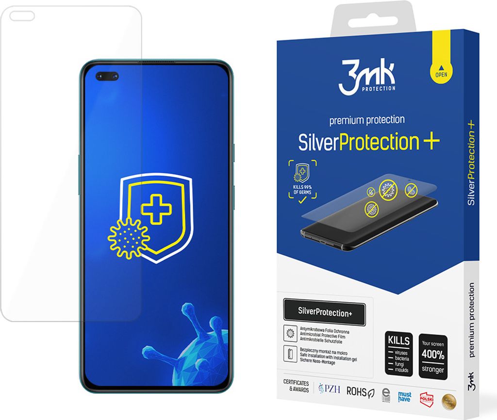 3mk Display Antimikrobielle Schutzfolie SilverProtection+ für OnePlus Nord 5G 0,21mm Self-Heal