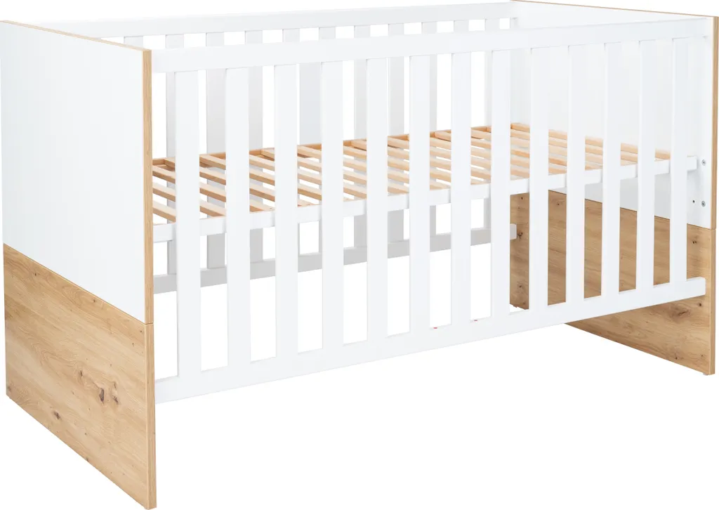 Lit bébé Maxim en bois massif : fini le mal de dos avec les 4 hauteurs