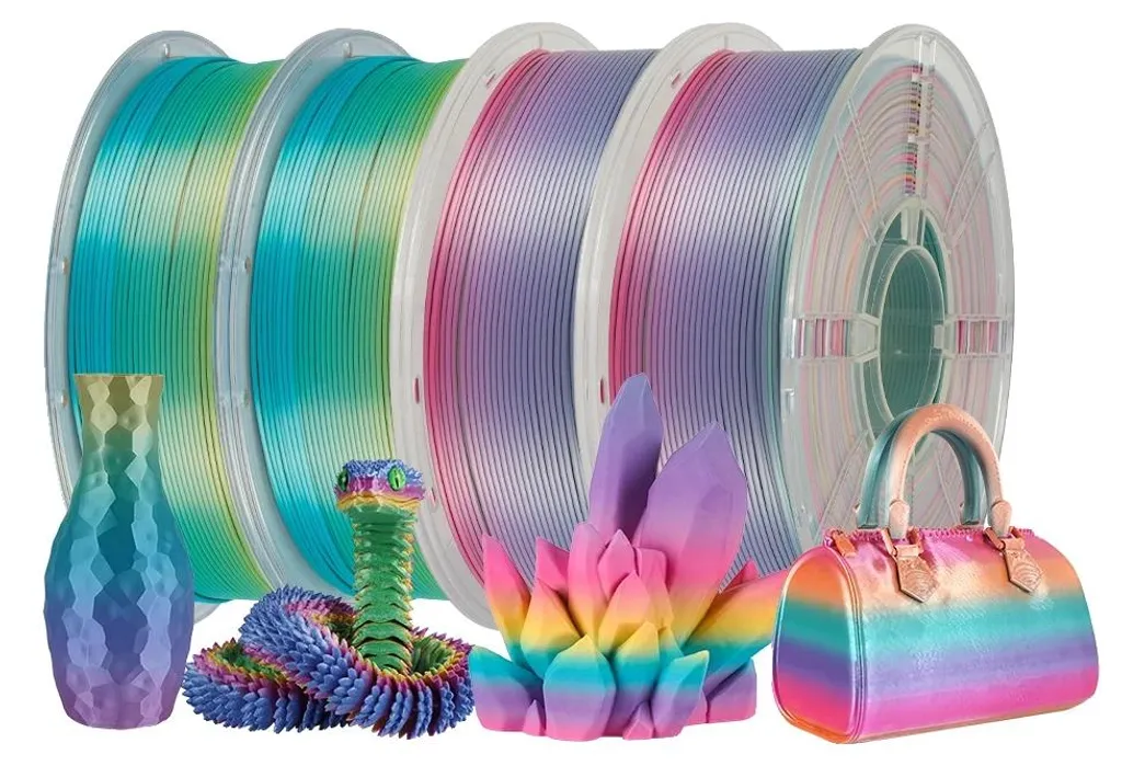 Filament 3D Soie Haute Adhérence - 4 kg PLA Silk Mix B Finition Brillante