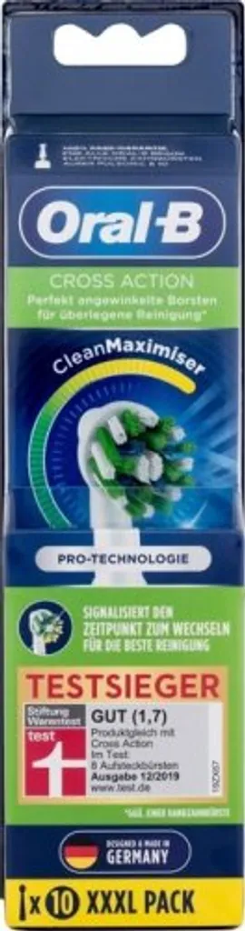 Tête de remplacement CrossAction 1 Oral-B pour brosse à dents électrique