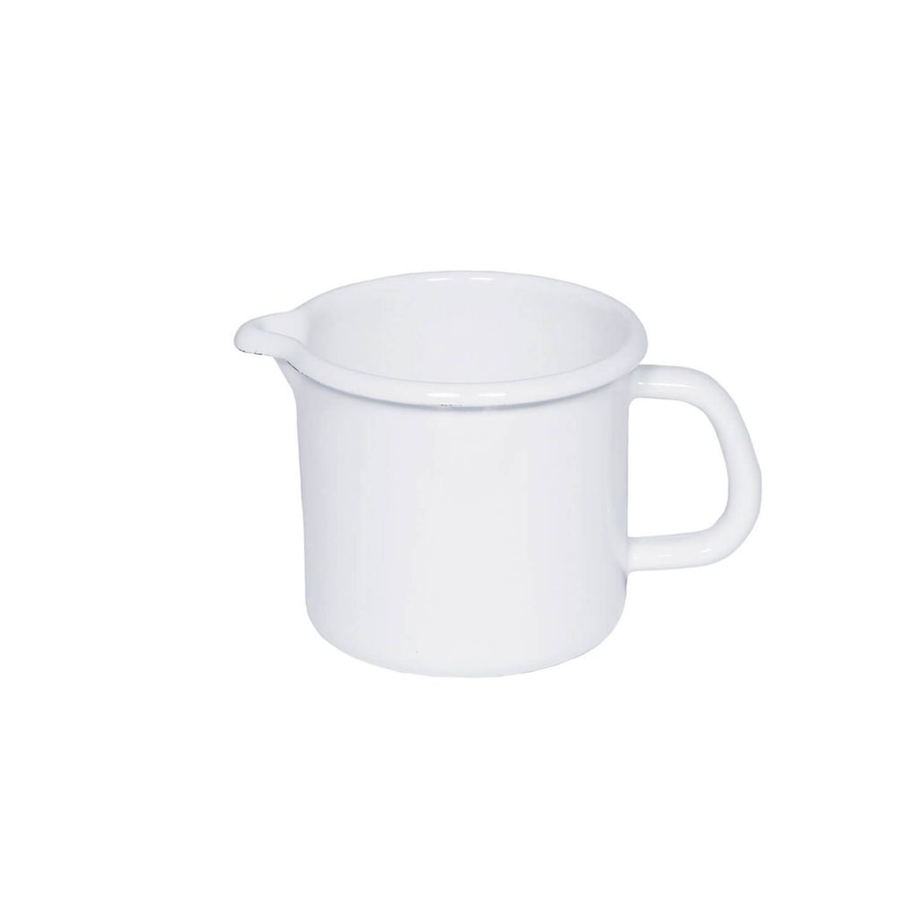 Riess Emaille Schnabeltopf Ø 14 cm 1,7 l weiß Produktbild 