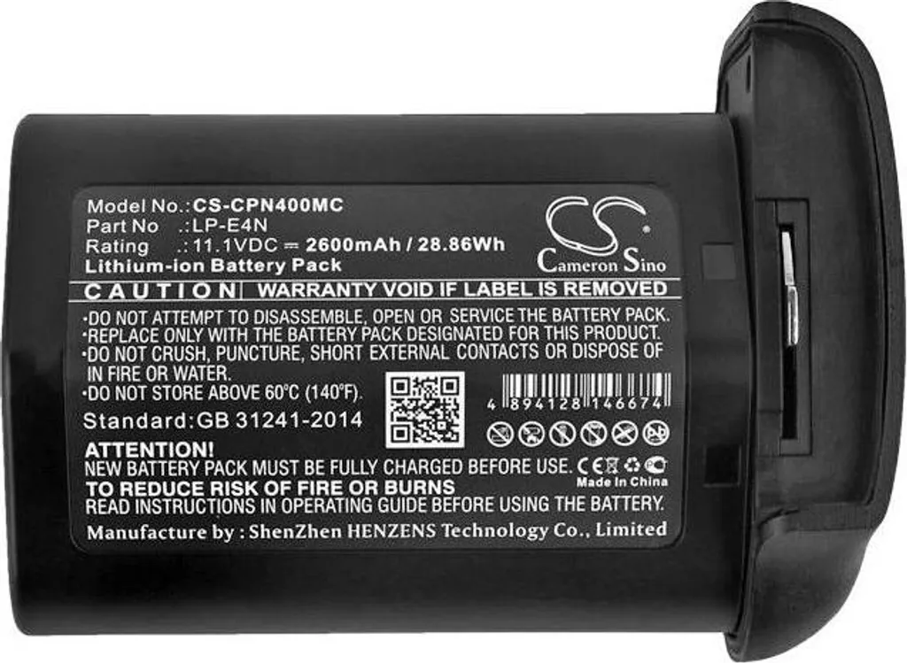 Batterie rechargeable LP-E4 haute capacité pour reflex numérique pro - 6