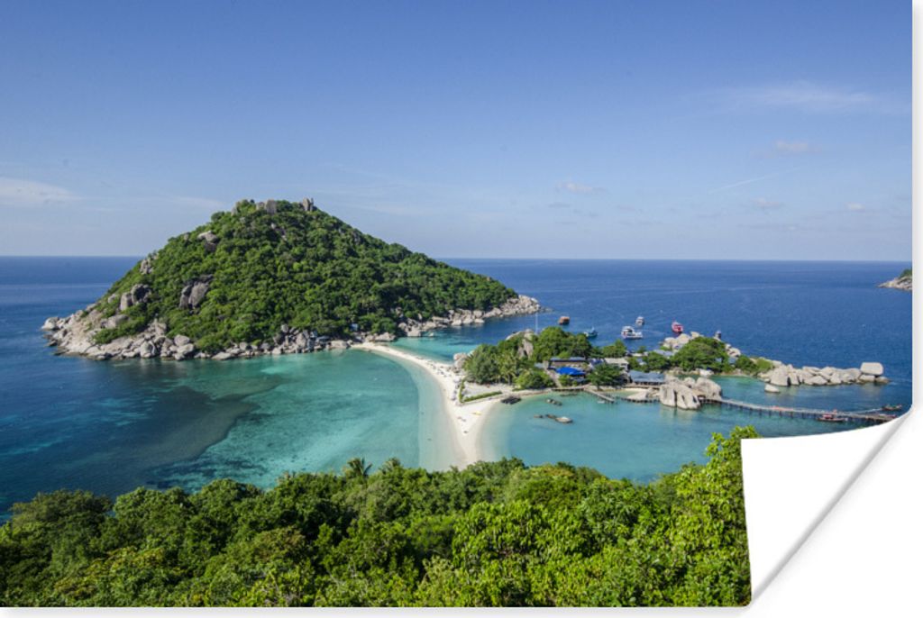 MuchoWow Poster Inseln vor der Küste von Ko Tao Thailand 30x20 cm - Plakate - Print