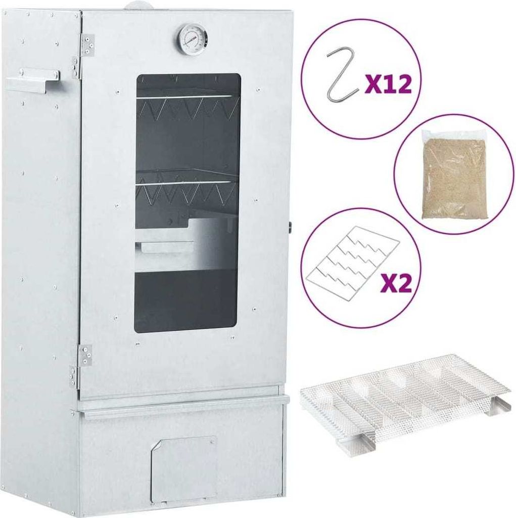 Best Möbel Räucherofen mit Kaltrauchgenerator Verzinkter Stahl,Gasgrills Design 2025 73418