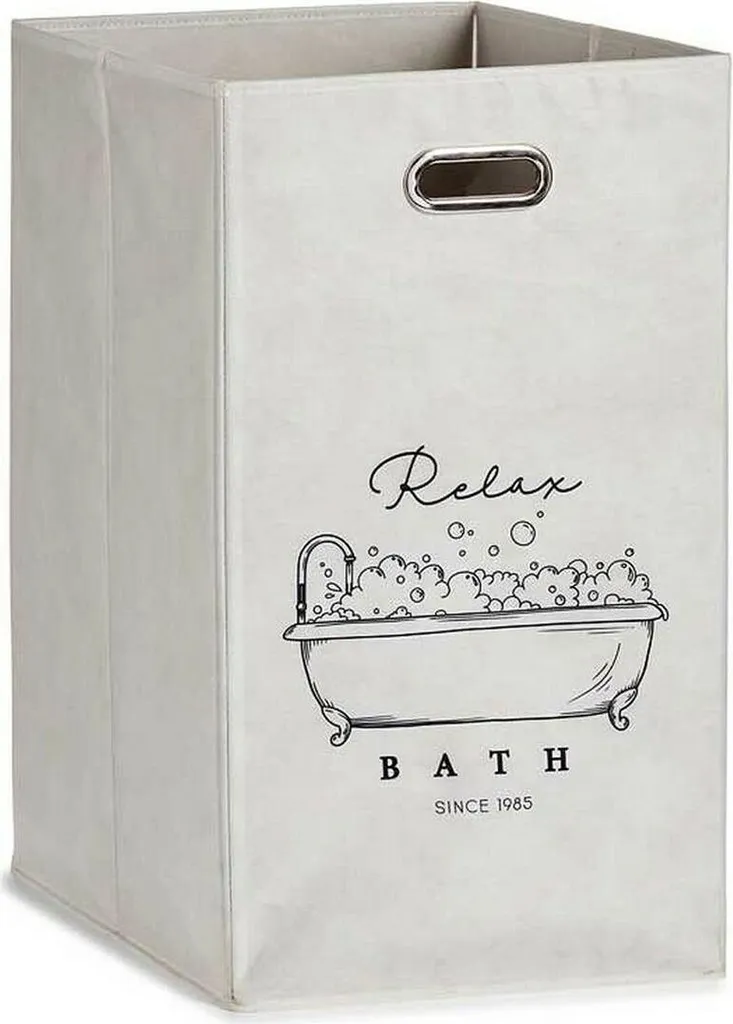 Organisez votre Intérieur : Panier Berilo 60L Pliable Blanc Multi-usages