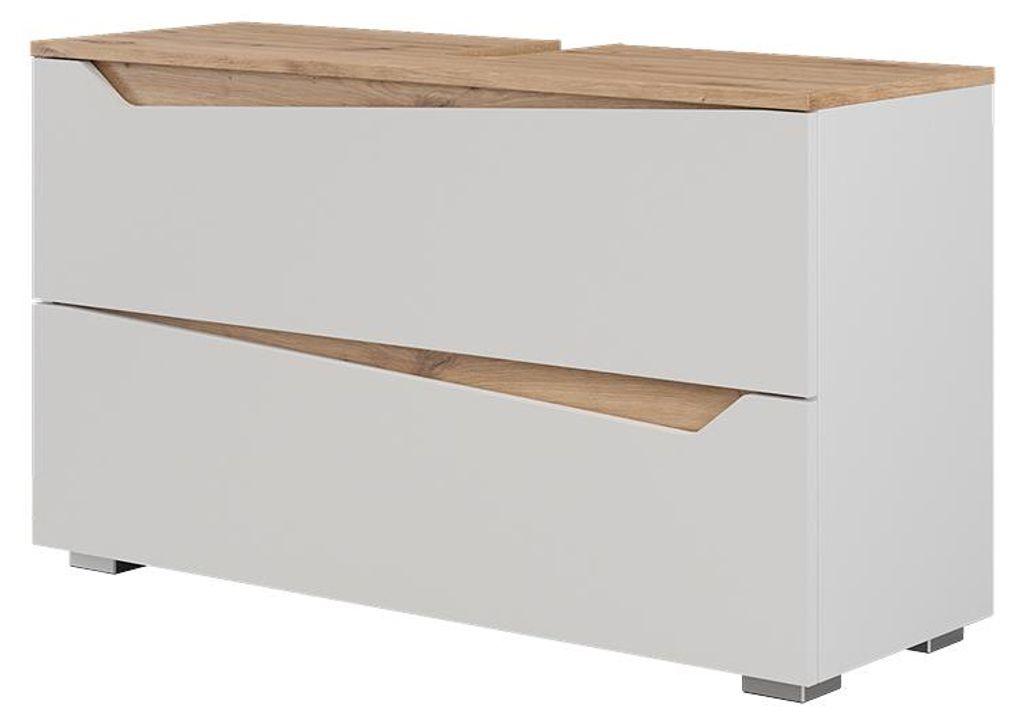 Meuble sous vasque simple Vicco Marelle Blanc/Chêne Artisan Image du produit 