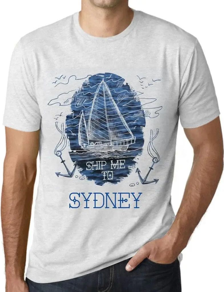 Herren Grafik T-Shirt Schicken Sie mich nach Sydney – Ship Me To Sydney – Öko-Verantwortlich Vintage Jahrgang Kurzarm Lustige Druck Geburtstag