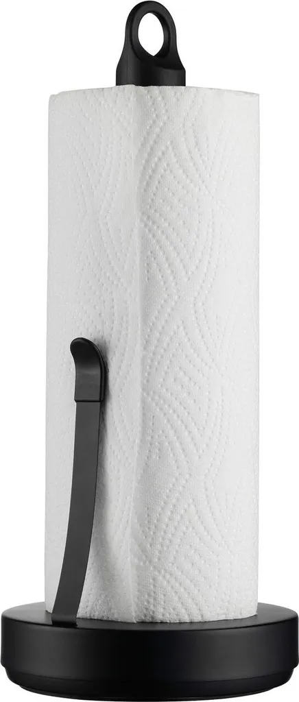 Portarotolo Professionale Blomus LOOP Nero - Acciaio Pesante 1.8kg