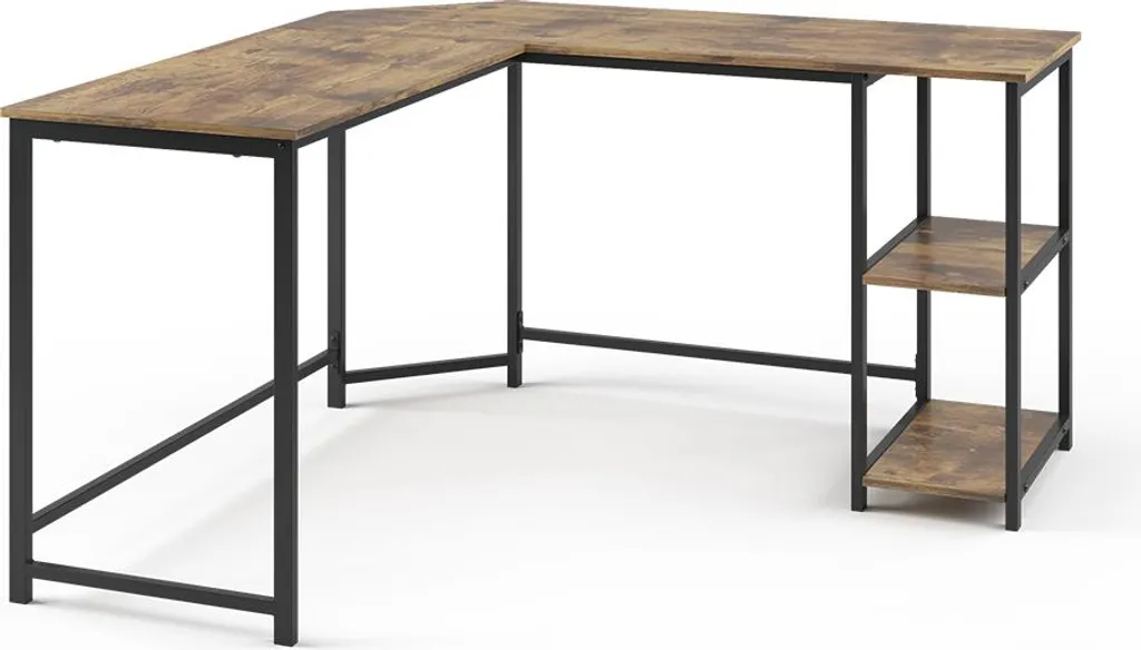 Bureau d'angle Vicco Fyrk Bois antique 138x50cm, Modèle 34111 Loft