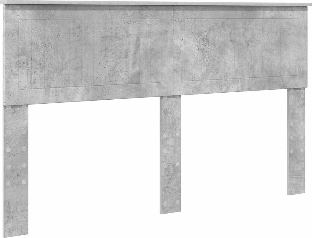 vidaXL Kopfteil Beton Grau Holzwerkstoff
