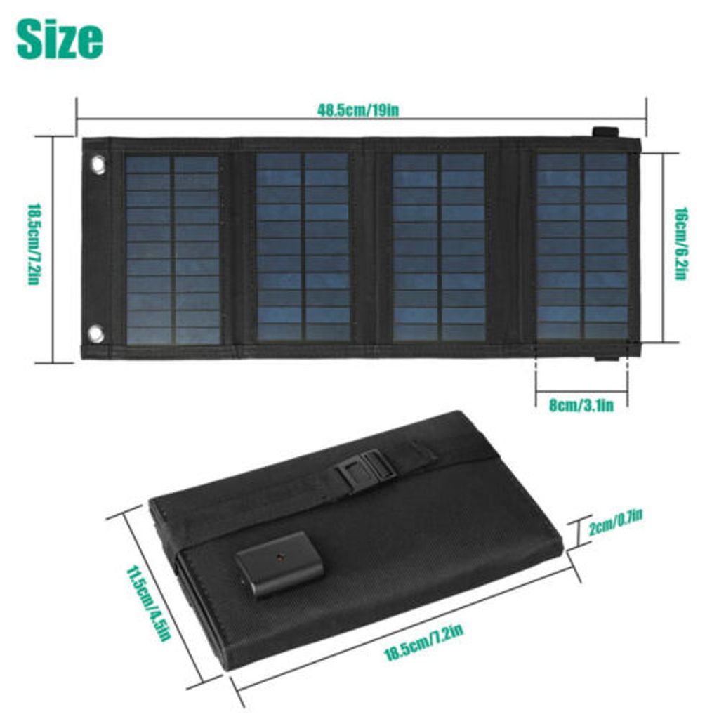 80W USB Solarpanel Klappbare Power Bank Outdoor Camping Wandern Handy Ladegerät/ 