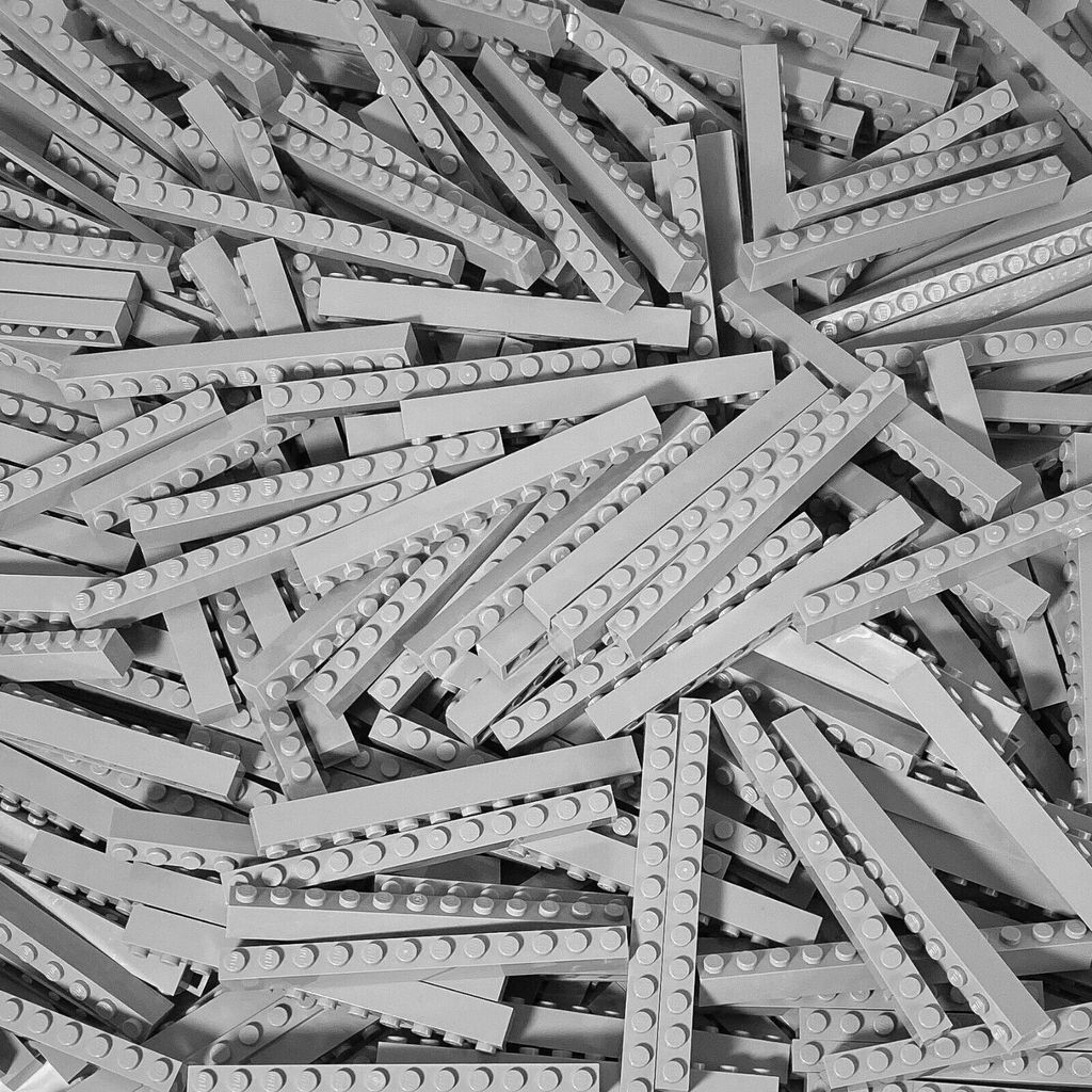 LEGO 1x12 Steine Hochsteine Hellgrau - 6112 NEU! Menge 25x