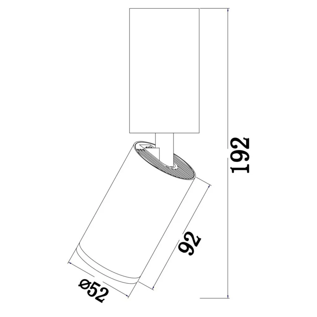 Plafoniera, alluminio, ottone, regolabile, D 5,2 cm - 3