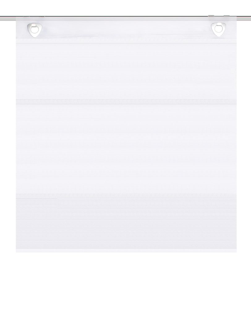 Magnetrollo Bambus-Optik in Uni weiß, 130 x 45 cm bis 210 x 70 cm, inkl. Aufhängehaken