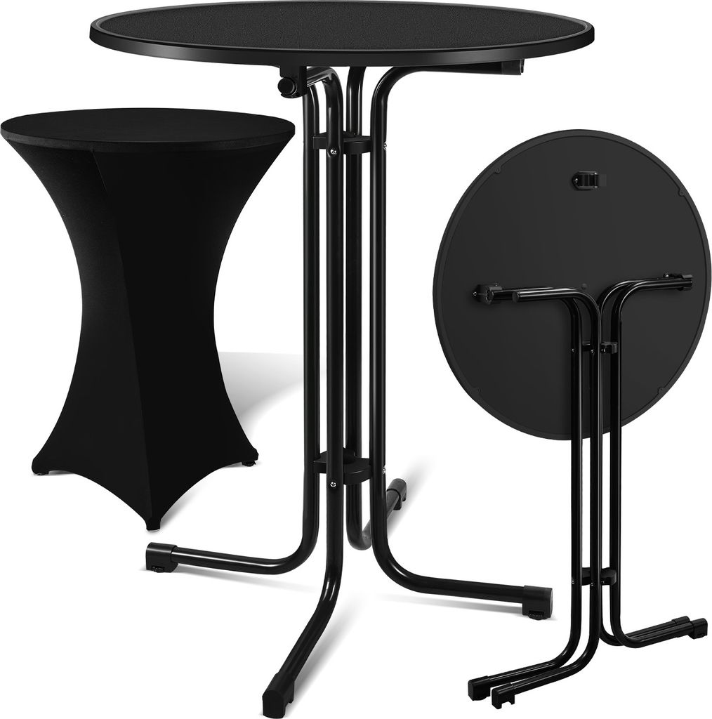 Stół barowy Hengda, Ø 80 cm, składany, okrągły, stabilny, Zdjęcie produktu 