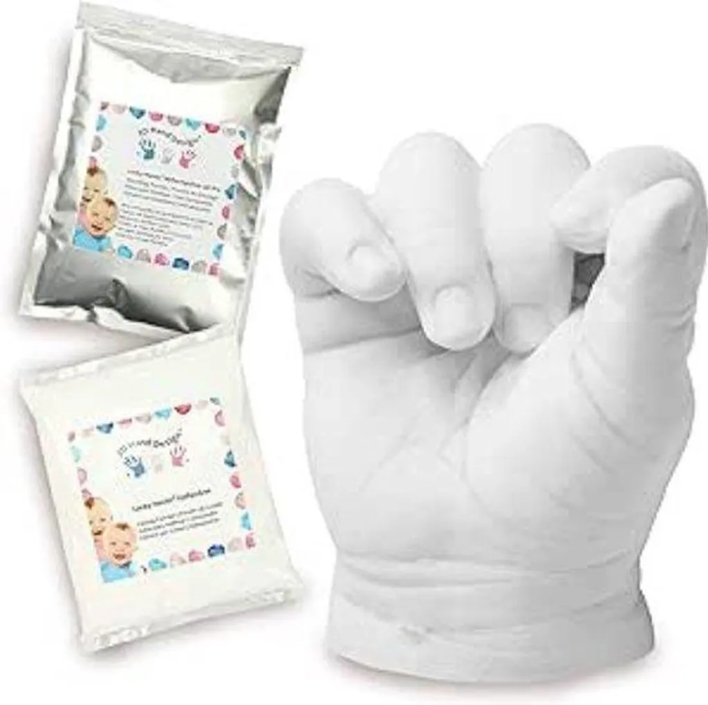 Idée Cadeau Fête des Mères : Empreinte Main 3D Bébé sans Accessoire