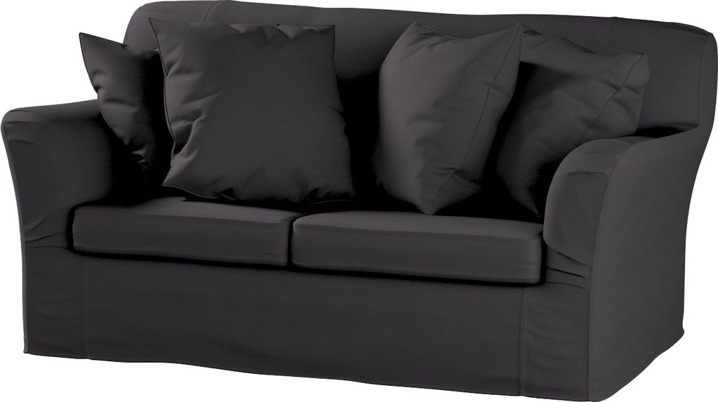 Dekoria Bezug für Tomelilla 2-Sitzer Sofa nicht ausklappbar, anthrazit, Sofahusse, Tomelilla 2-Sitzer