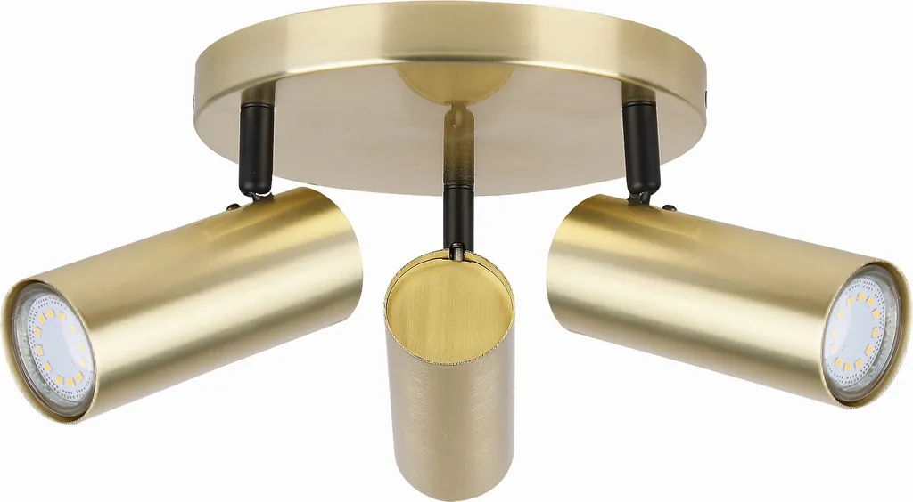 Éclairage de plafond pour bureau ou chambre 3xGU10 COLLY 98-01726 noir