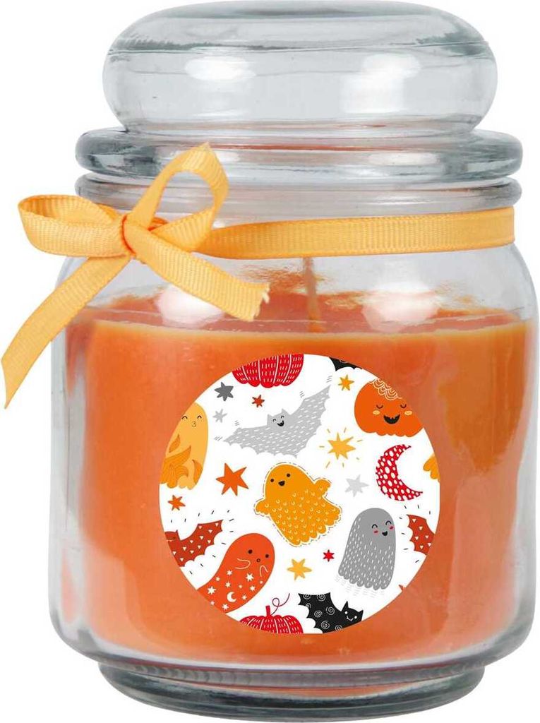 HS Candle "Halloween" Duftkerze im Bonbonglas - viele Motive zur Auswahl, Ideale Herbstdeko