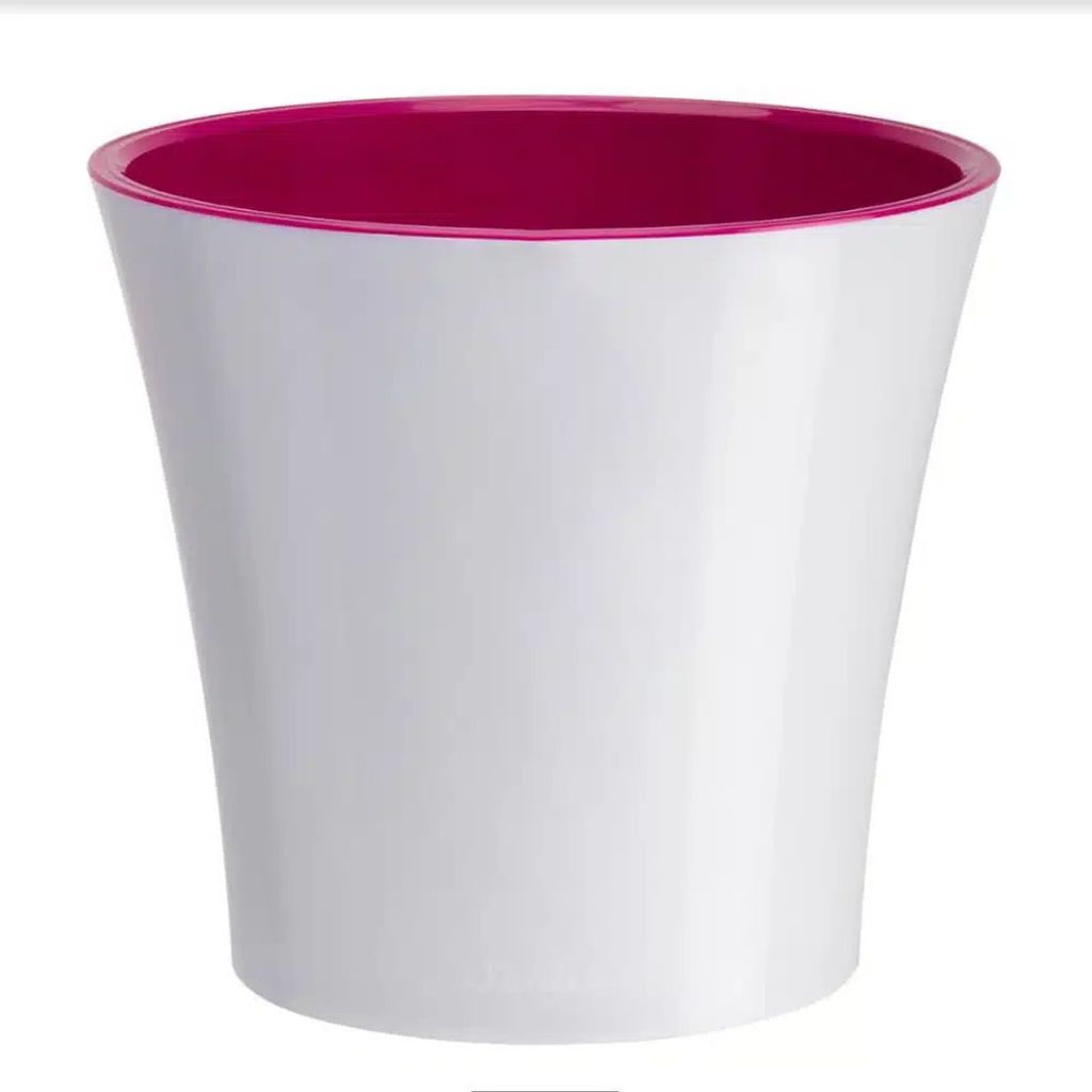 Santino Arte Pflanztöpfe Ø 16.5 cm, H 15 cm Weiß/Violett