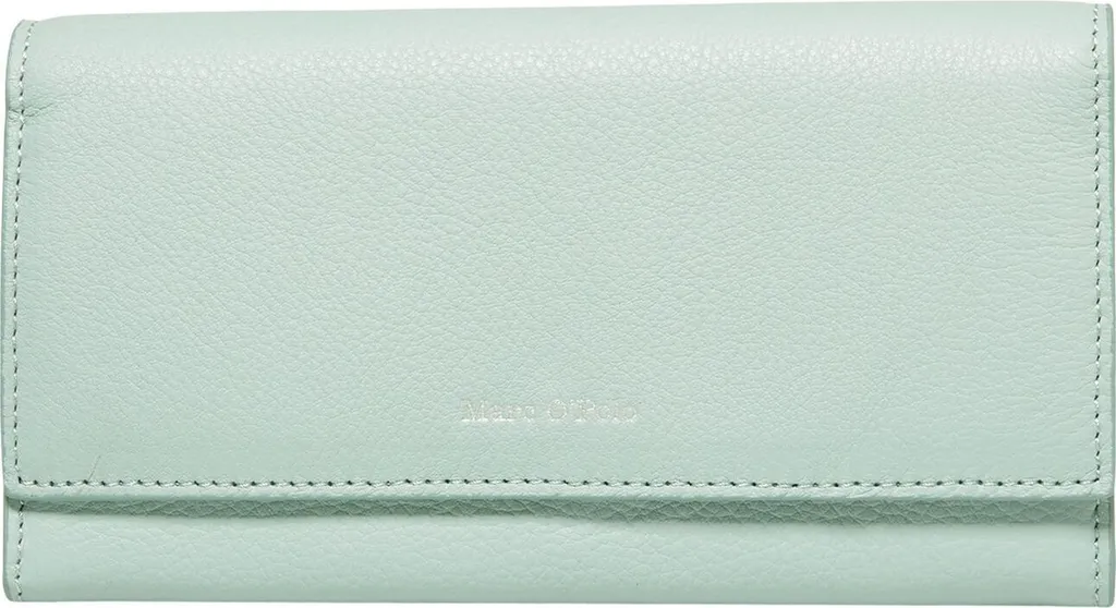 Portefeuille femme en cuir bleu pastel Marc O'Polo Jessie Combi