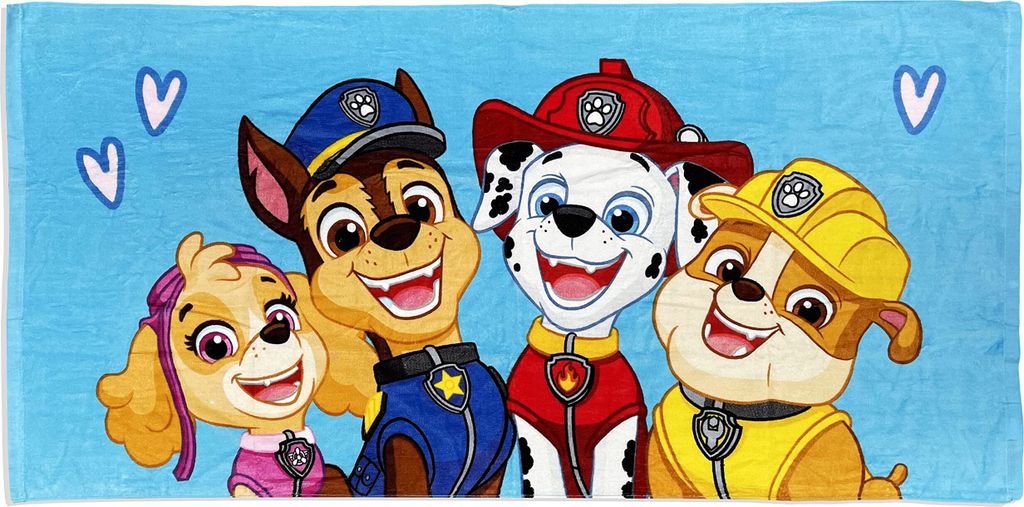 Paw Patrol Duschtuch Badetuch Strandtuch blau 70 x 140cm
