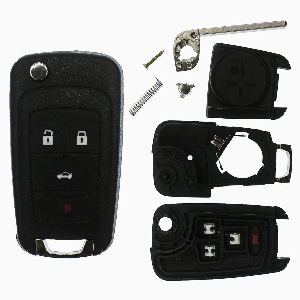 Ersatz Schlüsselgehäuse mit 3 Tasten Autoschlüssel Klappschlüssel Schlüssel  mit Rohling HAA Fernbedienung Funkschlüssel Gehäuse ohne Elektronik (für