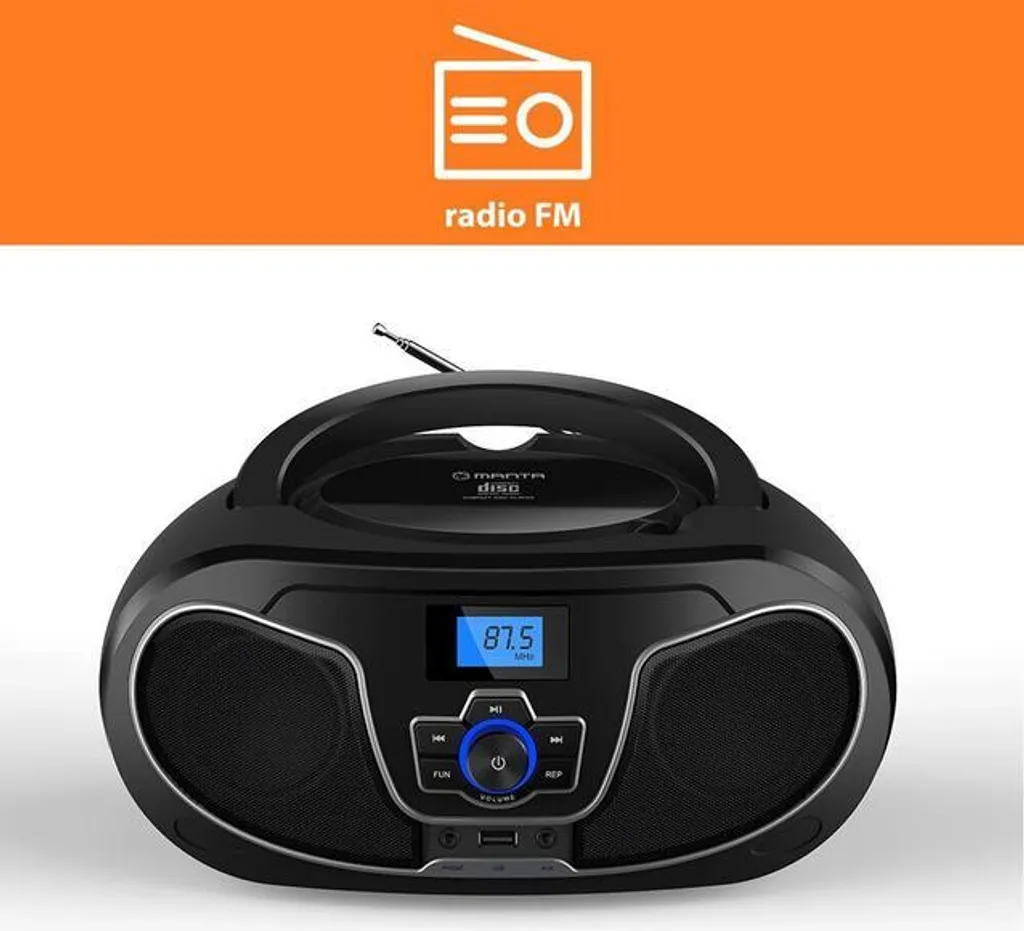 Manta BBX007 Radio Portatile Bambini e Anziani CD Bluetooth USB - 2