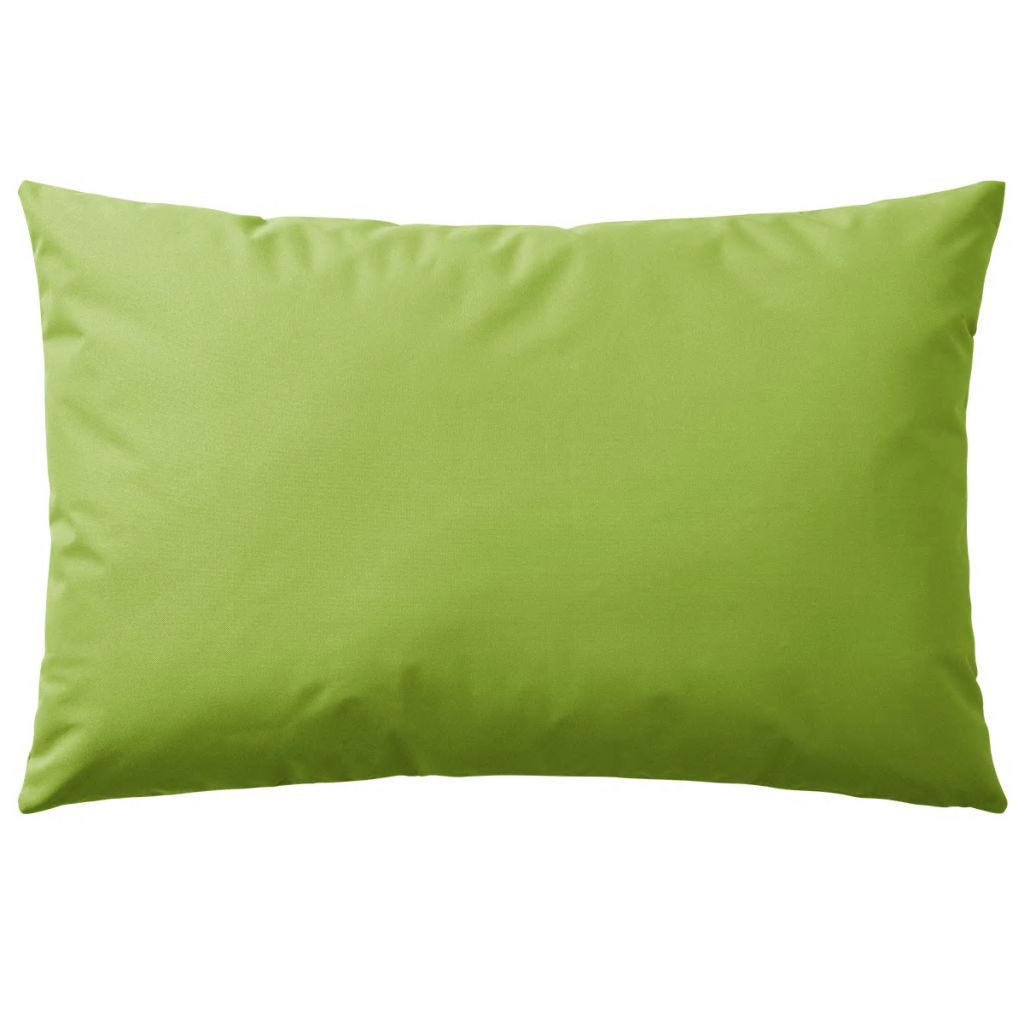 vidaXL Cuscino da giardino 2 pezzi 60 x 40 cm verde mela Immagine del prodotto 