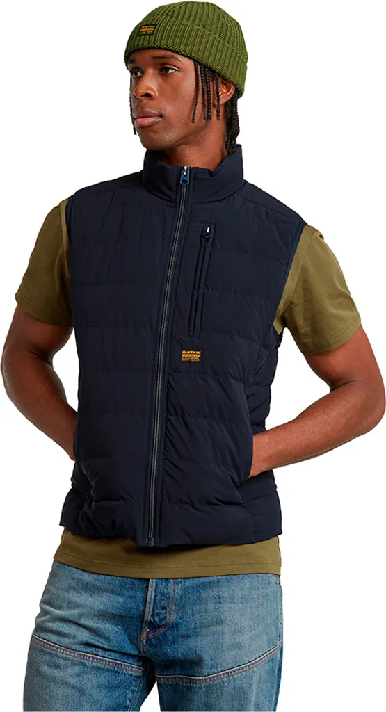 G-Star Foundation Liner Gilet Bleu M pour Homme - Veste sans Manche Navy