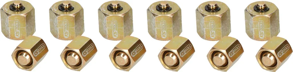KS TOOLS 150.1835 Jeu d'écrous de fermeture pour injecteurs diesel 12 pcs