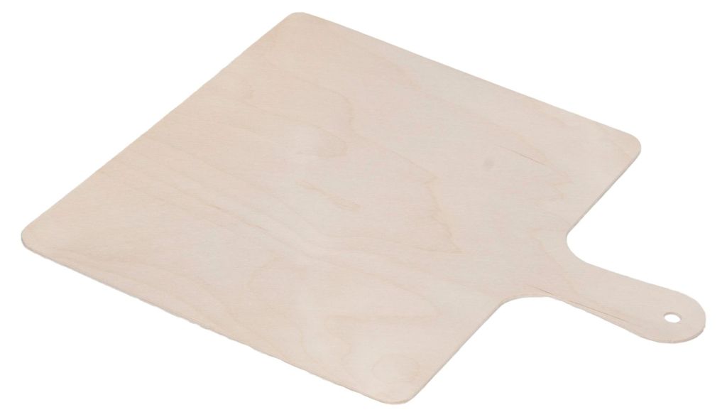 Große Holz-Pizzaschaufel, 35 cm x 29 cm, ideal für Pizza Produktbild 