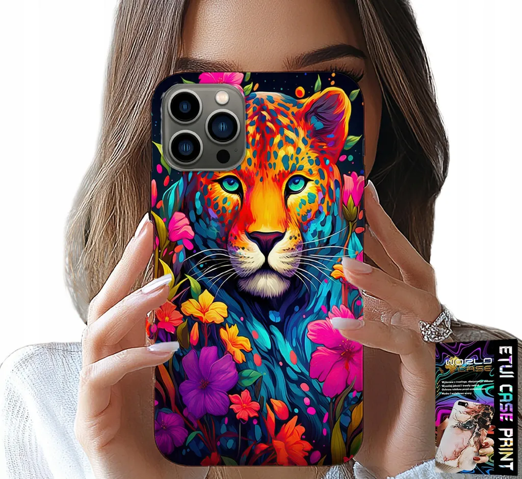 L'Anima della Tigre: Cover iPhone 12 Pro Floreale Oro e Passione