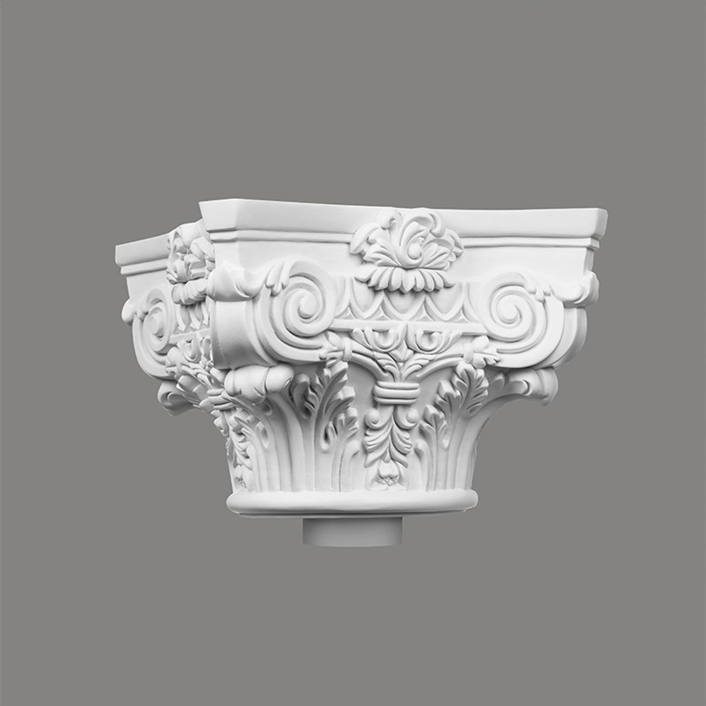 Mardom Kapitell C1000-2W Profoam 290 x 290 x 210 mm Weiß für Vollsäule und Fußteil