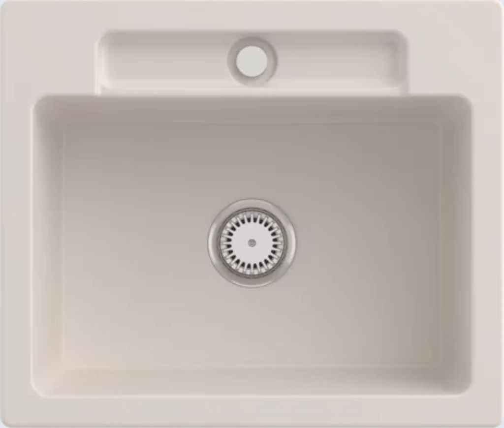 V&B Spüle Siluet 60 S m Abl.garn, rd m Hand., crema C-plus