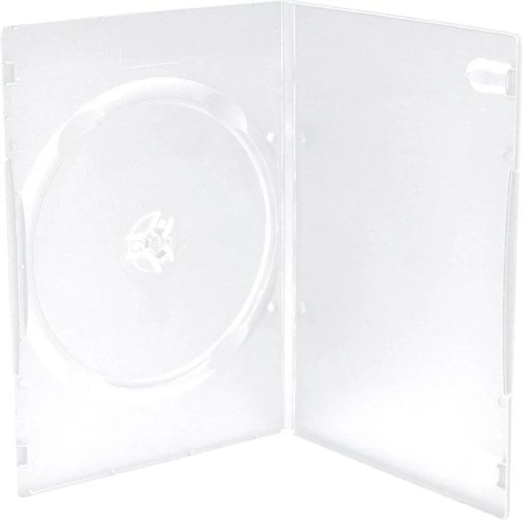 Rangement DVD 7 mm transparent pour gain de place - Lot de 100 unités